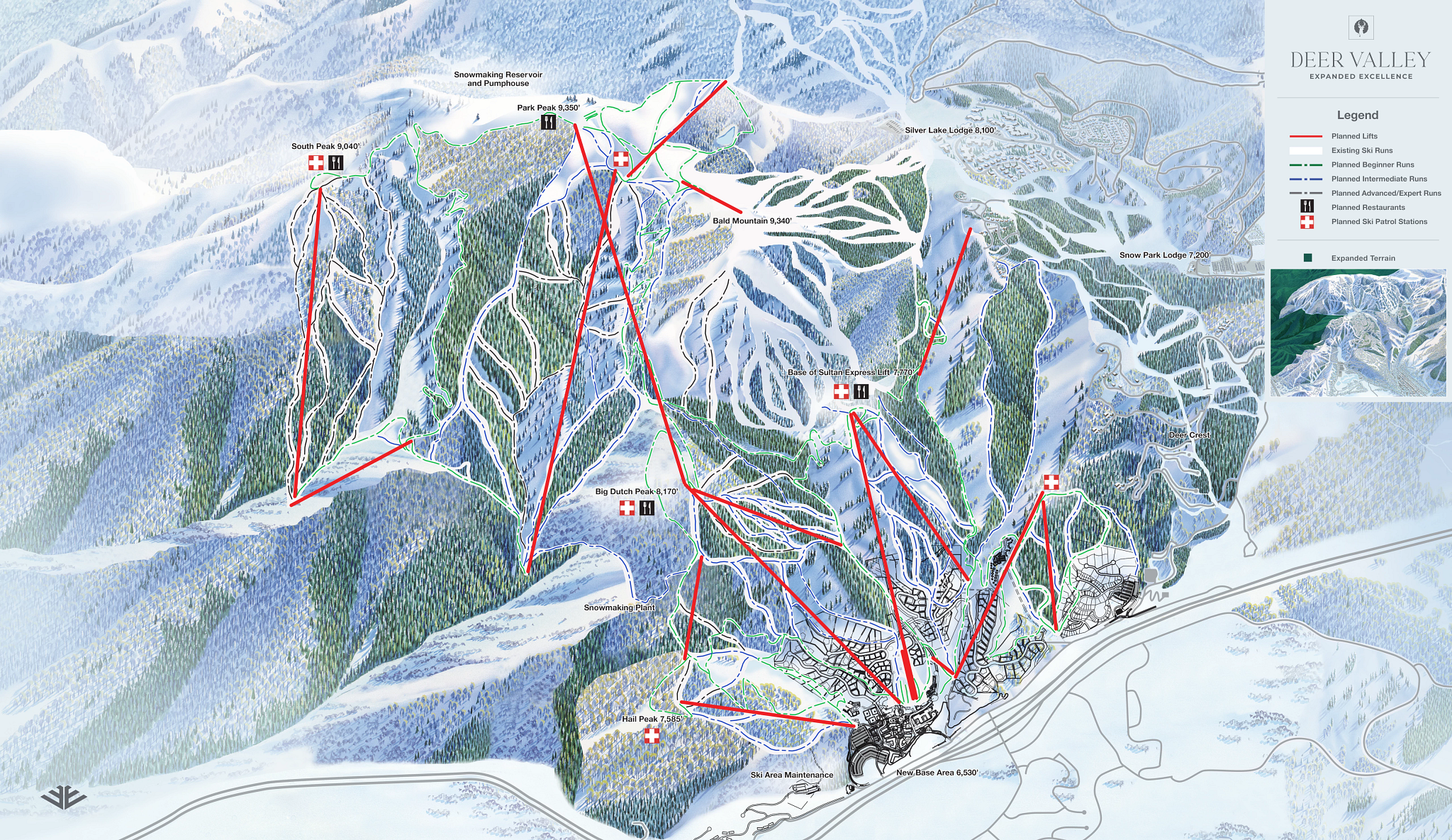 Deer Valley Mayflower Trail Map