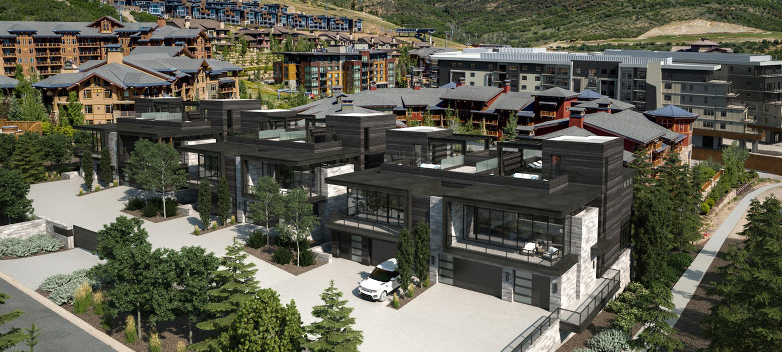 Elevation at Canyons Village townhomes for sale