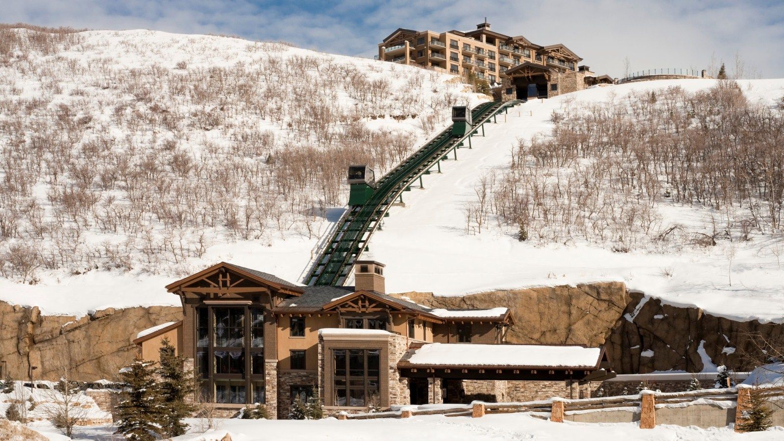 Funicular cars installed at St. Regis Deer Valley